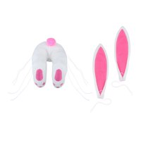 Magideal - Unique Easter Bunny Butt With Ears Wreath Kit 1Set Wall Hanging Artificial Cute Para El Día De Acción De Gracias Decoración Puerta Principal E