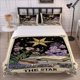 thumbnail image 1 of Star Brand Hope Star Card Hope Theme Bedding Three-Piece Set Duvet Cover Pillowcase Set, 1 of 5