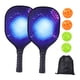 thumbnail image 2 of Juego De Raqueta De Madera Pickleball Para Principiantes Y Jugadores Avanzados, Entrenamiento En Casa, Gimnasio, 7 Piezas, Color Morado Y Azul, 2 of 3