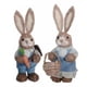 thumbnail image 2 of 1 Par De Figuritas De Conejito De Decoración De Conejo De Pascua De Paja Para Vacaciones Azul, 2 of 5
