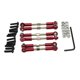 thumbnail image 3 of 6Pcs RC Car Metal Varillaje De Enlace Para Wltoys 124016 124017 DIY Accs Rojo, 3 of 5