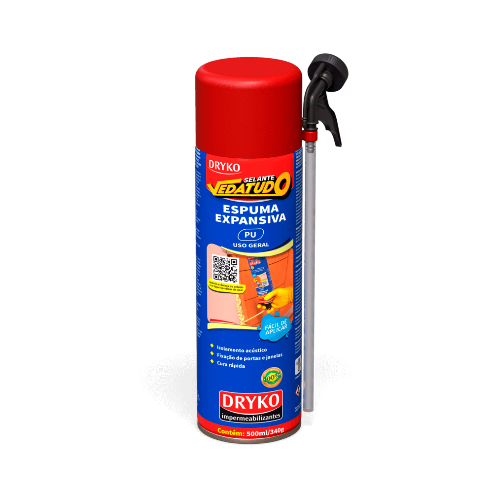 Dryko Impermeabilizantes - Espuma Expansiva Dryko Sellante 500 Ml