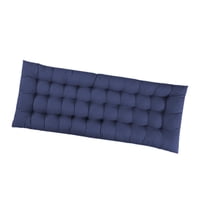 Magideal - Cojín De Asiento Con Respaldo Alto, Funda De Poliéster Grueso, Lazos Adjuntos, Relleno De Espuma Epe, Repuesto Para Sillón Reclinable Mecedor, Adecuad Azul Oscuro