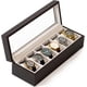 thumbnail image 1 of Caja organizadora para relojes ELEGANCE, madera maciza de espresso, 1 of 8