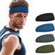thumbnail image 1 of Diadema (paquete de 4), banda para el sudor y deportiva para hombre para correr, ciclismo, yoga y baloncesto. Diadema elástica que absorbe la humedad., 1 of 8