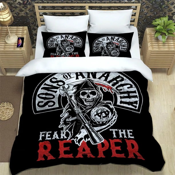 Sons of Anarchy Retro printed Bedding Sets exquisite supplies set duvet cover bed comforter set bedding set luxury birthday gift
