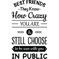 Rienda Libre Graphics - Decomural Best Friends Know Friendship Ws-46226