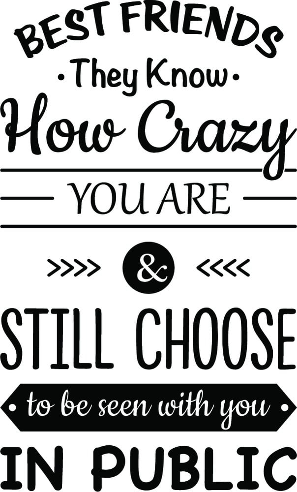 Rienda Libre Graphics - Decomural Best Friends Know Friendship Ws-46226