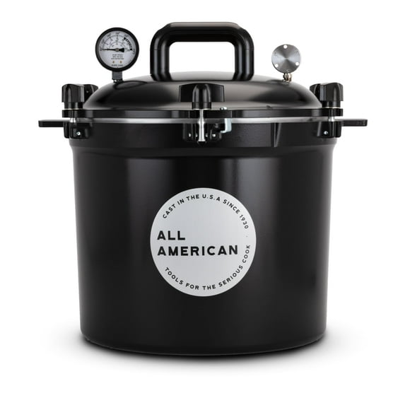 Olla a presión/enlatadora All American 1930, 20,4 L, color negro ónix
