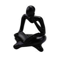 Bothyi - Estatua De Pensador Coleccionables, Manualidades Para Sala De Estar, Dormitorio, Estantería Negra