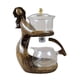 thumbnail image 2 of Tetera De Kung Fu, Tetera De Cristal Kungfu, Juego De Té Para Regalos Navideños, Oficina, Hogar, Marrón, 2 of 5