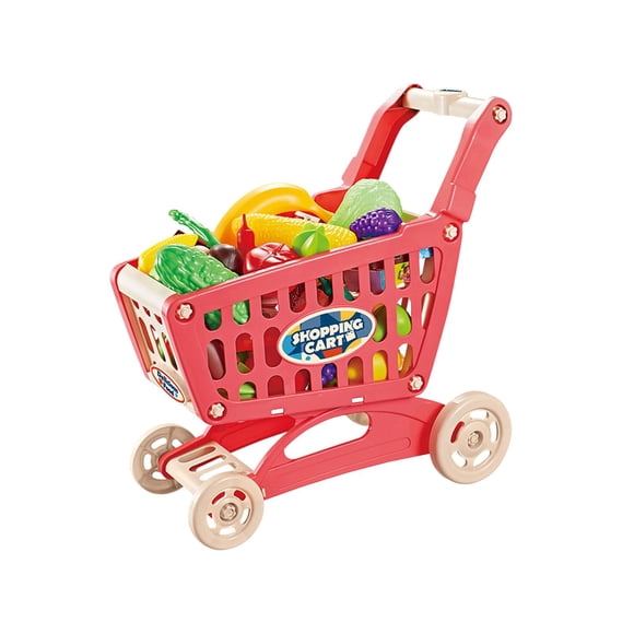 Trolley Play Set Juego De Rol Para Decoración De Escritorio Accesorio De Cocina Accesorio De Fotografía Rojo