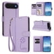 thumbnail image 2 of Funda Cartera Trébol para iPhone Air con Ranuras Tarjetas y Carga Inalámbrica Morado claro, 2 of 6