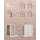 thumbnail image 4 of Joyero SONGMICS que gira 360° con 5 cajones en color blanco nube, 4 of 8