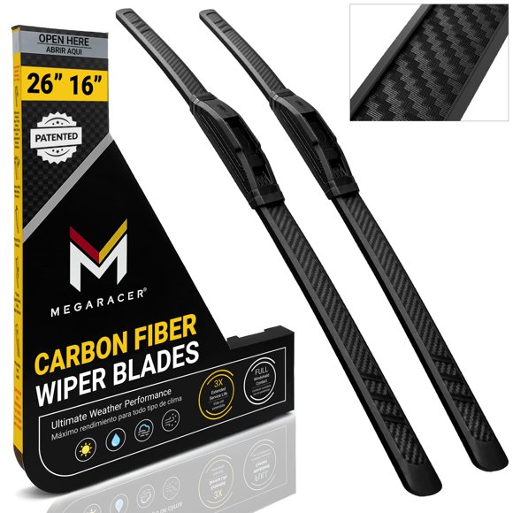 Escobillas de limpiaparabrisas Mega Racer 41 cm y 25 cm (paquete de 2)