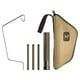 thumbnail image 2 of Soporte De Linterna Plegable Portátil Poste De Lámpara De Madera Y Acero Inoxidable Ajustable, 2 of 5