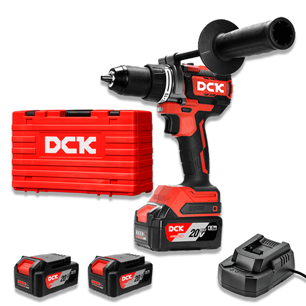 Dck - Taladro Inalámbrico 160nm + 2 Batería 4ah+ Cargador + Maleta