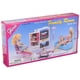 thumbnail image 1 of Habitación familiar Gloria de Doll House Furniture con TV, sofá y otomana, 1 of 1