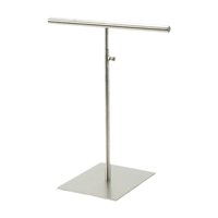 Magideal - Soporte Para Bolsos Exhibidor De Carteras Organizador De Joyería T De Acero Inoxidable Base Sólida Diseño Compacto Ajustable Adecuado Para Tiendas Pe Plata