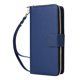 thumbnail image 1 of Funda Cartera con Cremallera y Correa para iPhone 16 Plus Soporte y Tarjetero Azul, 1 of 6