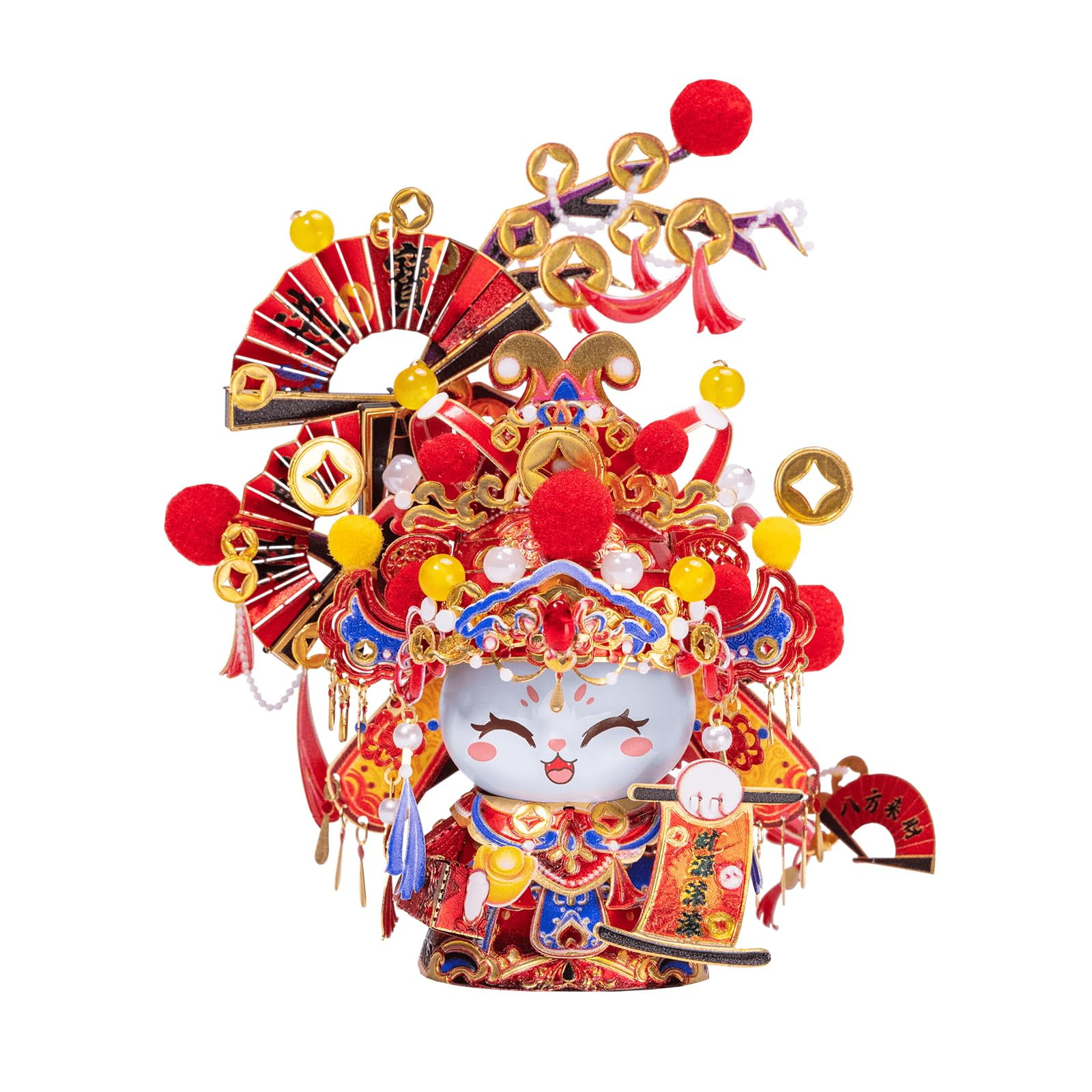 Puzzles De Metal 3d Mu The Cat Series The God Of Wealth Kitty