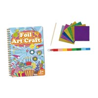 Magideal - Arte De Papel De Aluminio Para Niños, Libro De Pegatinas De Arte Mágico, Regalos De Año Nuevo, Pegatinas De Transferencia, Libro Para Colorear De Dibu B