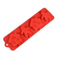 Genérico - Moldes De Chocolate Molde Chocolate Silicona Casa Jengibre 4