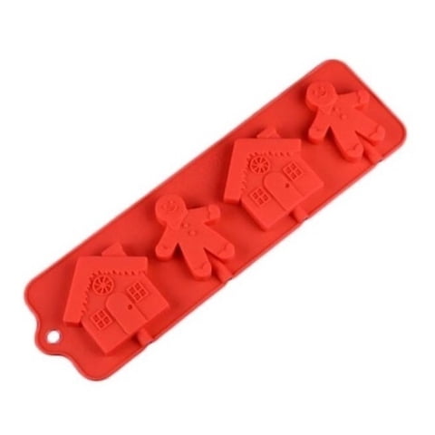 Genérico - Moldes De Chocolate Molde Chocolate Silicona Casa Jengibre 4