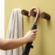 thumbnail image 5 of Perchero de madera natural con gancho de pared, perchero de madera, perfecto para entrada, dormitorio, pasillo y sala de estar (corto, madera negra), 5 of 5