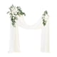 thumbnail image 2 of Arco De Boda Con Flores Y Cortinas Verdes Para La Boda Festiva Del Día De San Valentín, 2 of 5