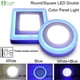 thumbnail image 2 of 10 Foco Panel Plafón Led Bicolor Sobrepuesto 18w+6w Cuadrado, 2 of 2