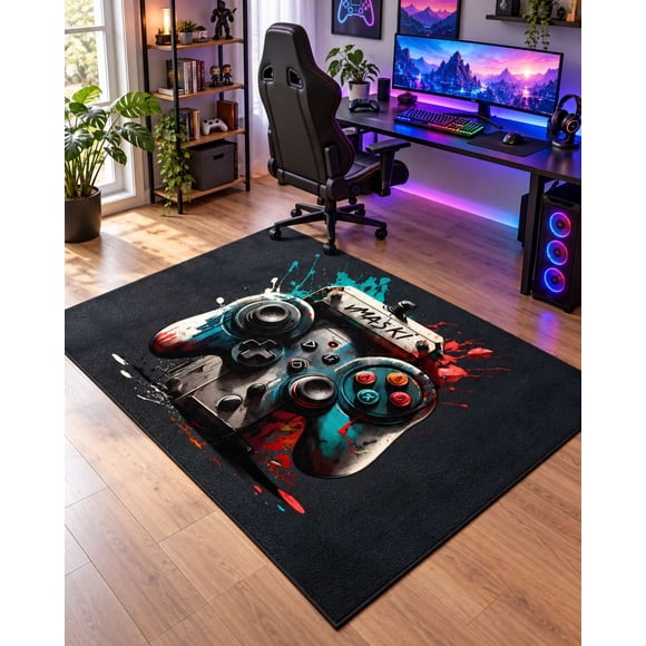 Alfombra Tapete Gamer 3D Estampada 160 × 200 cm para Living y Dormitorio