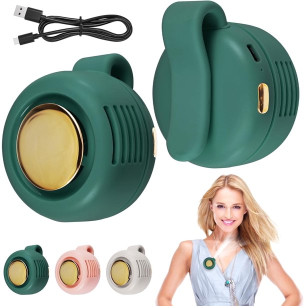 Ventilador portátil clip sin aspas 360° rotación mini camisa cintura 3 velocidades USB-C