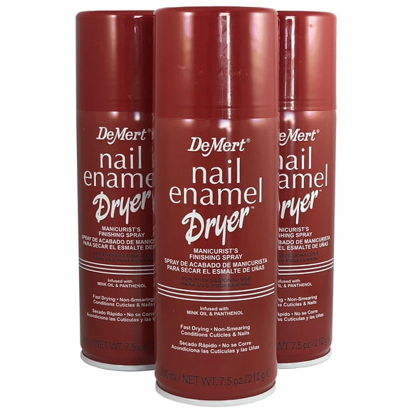 Secador de esmalte de uñas Demert 225 ml (paquete de 3)