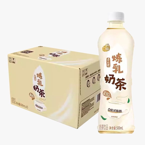 Té con Leche Condensada  Marca Kang Shi Fu 500 ml* 15 Botellas