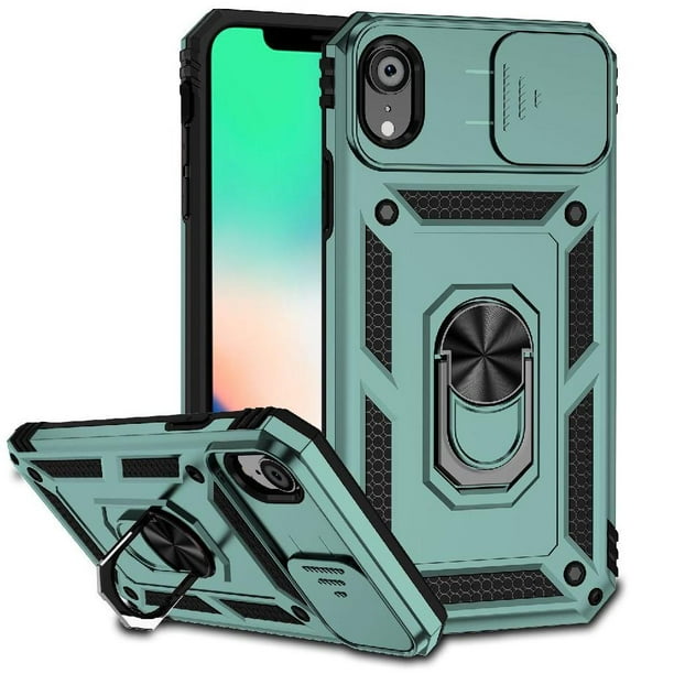 Estuche GANGXUN para iPhone XR, soporte giratorio 360°, estilo mecánico y magnético