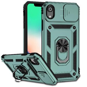 Estuche Gangxun Para Iphone Xr, Soporte Giratorio 360°, Estilo Mecánico Y Magnético