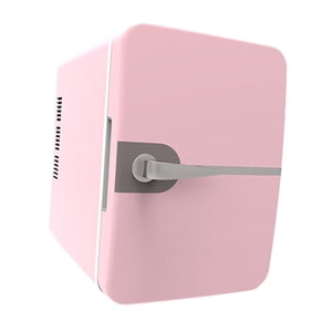Magideal - Mini Refrigerador Termoeléctrico De 6L, Refrigerador Y Calentador De Una Sola Puerta, Refrigerador De Bebidas De 30W, Refrigerador De Bebidas Portátil , Rosa