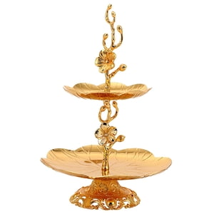 Bothyi - Soporte De Postre De Figura De Soporte De Cupcake Dorado De 2 Niveles Para Boda Navidad