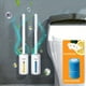 thumbnail image 4 of 1pc Bathroom Accessories Equipped With Multiple Brush Heads, Powerful Decontamination And Cleaning Brushes With Fragrance, Non Perforated Wall Mounted Long Handle And Bracket, Disposable Toilet Brush, 4 of 4