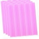 thumbnail image 1 of 100 Pajitas De Plástico Desechables De Color Rosa Para Fiestas De Cumpleaños, Festivales Y Acampadas, 1 of 3