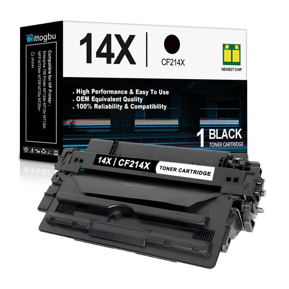 Cartucho de tóner negro Cittogbu 14X CF214X de alto rendimiento