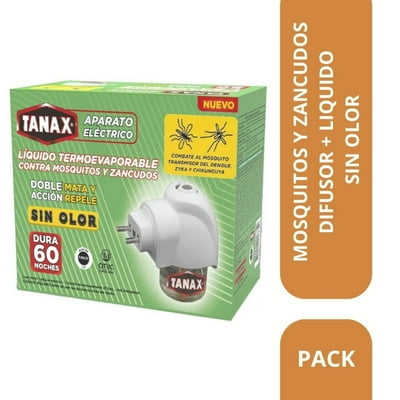Insecticida Eléctrico Termoevaporable Aparato + Respuesto Caja 27.5 Ml Tanax