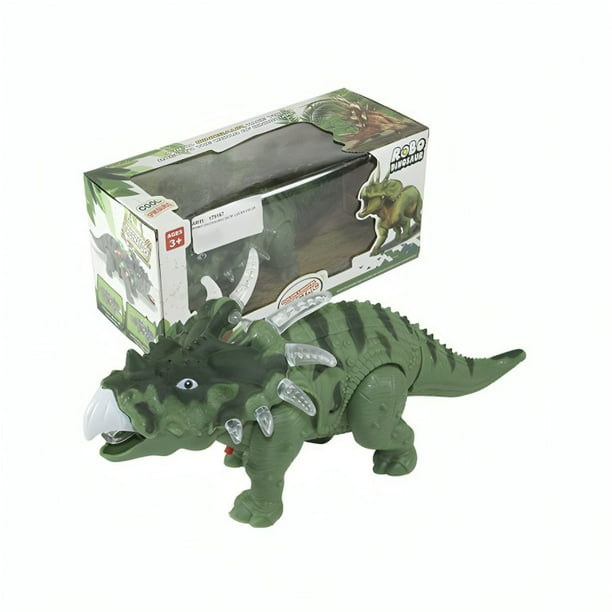 Juguete Dinosaurio Triceratops Con Luz Sonido Y Movimiento