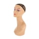 thumbnail image 3 of Cabeza De Maniquí Cabeza De Cabello De Cosmetología Afroamericana Marrón Izquierda Rosa Roja, 3 of 5