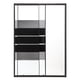thumbnail image 5 of Mampara Ajustable De Ducha Style 120-140 Lineas Negras (2 Hojas), 5 of 7