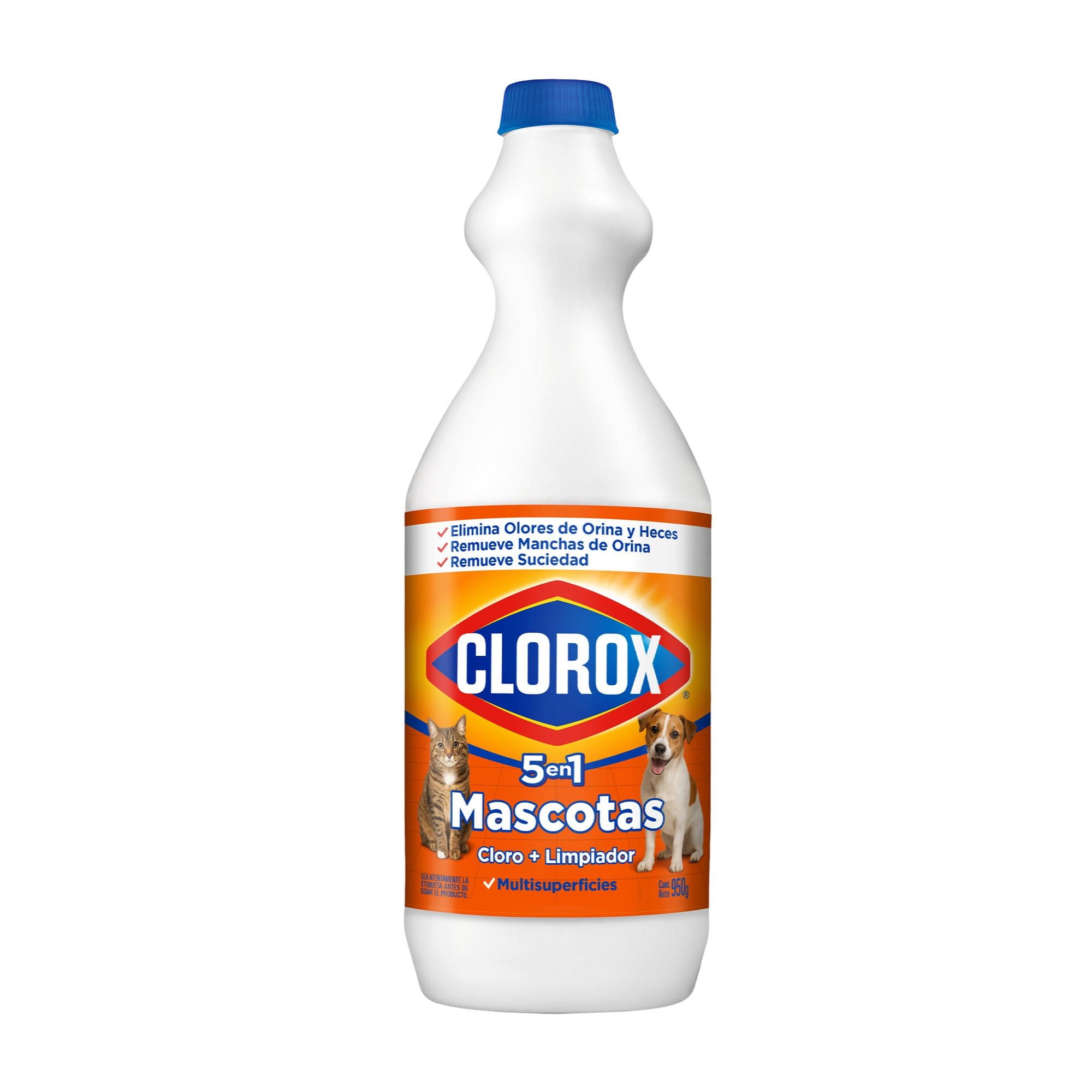 Cloro Líquido Mascotas Botella 950 ml Clorox
