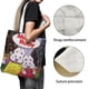 thumbnail image 3 of Max and Ruby Bolso de tela con estampado de lienzo para mujer, bolsa de compras reutilizable y estética, con cremallera interior, regalo para mujer,40*40cm., 3 of 6