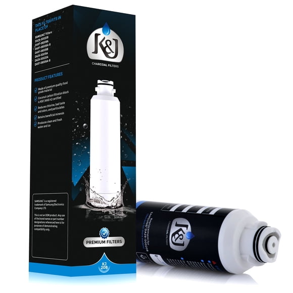 Filtro de Agua K&J DA2900020B Compatible con Samsung Carbón NSF