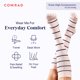 thumbnail image 2 of Calcetines de compresión Comrad de nailon hasta la rodilla, 15-20 mmHg, rosa/azul marino, 2 of 3